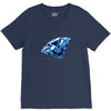 diamond blu V-Neck Tee