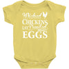 wicked chickens lay deviled eggs Baby Onesie