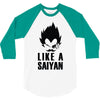like a saiyan 3/4 Sleeve Shirt