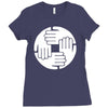 dj remix funny mens Ladies Fitted T-Shirt