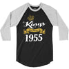 kings are born in 1955 3/4 Sleeve Shirt