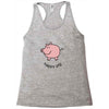 happy pig Racerback Tank