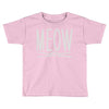 meow cute cat face Toddler T-shirt