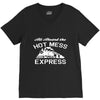 all aboard hot mess express train V-Neck Tee