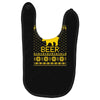 ugly sweater party beer bear funny Baby Bibs