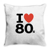 i love 80's Throw Pillow