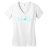 sailing heart beat Women's V-Neck T-Shirt
