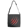 red strong Adjustable Strap Totes