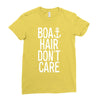 boat hair don't care Ladies Fitted T-Shirt