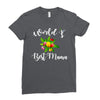 world's best mama Ladies Fitted T-Shirt