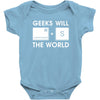 geeks will save the world mac version (2) Baby Onesie