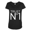 trust no Maternity Scoop Neck T-shirt