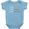 mommy daddy harrison baby name Baby Bodysuit