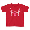breast with pink ribbon Toddler T-shirt