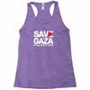 save gaza palestine Racerback Tank