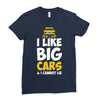 i like big monster cars Ladies Fitted T-Shirt
