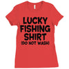 luck fishing Ladies Fitted T-Shirt
