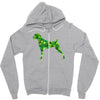 boxer leaf Zipper Hoodie