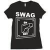 swag switched on Ladies Fitted T-Shirt