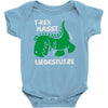 t rex hasst liegest&uuml;tze Baby Onesie