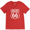 route 66 stampa bianca starda america sport V-Neck Tee