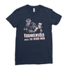 frankensolo meets the wook man Ladies Fitted T-Shirt