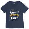 queens are born in 1987 V-Neck Tee
