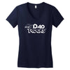 my dad rocks Women's V-Neck T-Shirt