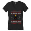 darth vader christmas ugly Women's V-Neck T-Shirt