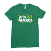 mardi gras Ladies Fitted T-Shirt