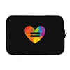 Rainbow Equality Heart Laptop sleeve