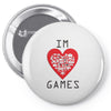 IM LOVE GAMES Pin-back button