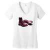 red doc marten skinhead boots, ideal birthday present or gift Women's V-Neck T-Shirt