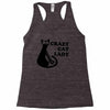 crazy cat lady Racerback Tank