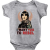 i want you to rebel Baby Bodysuit