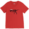 t rex skeleton santa claus V-Neck Tee