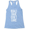 boat hair don't care Racerback Tank