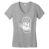 talk to the hand Women's V-Neck T-Shirt