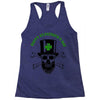 happy saint patrick day skull Racerback Tank