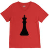 Chess King and Pawn V-Neck Tee