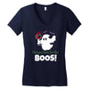 i,m just here for the boos! Women's V-Neck T-Shirt