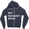 sarcastic Zipper Hoodie