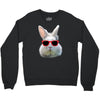 Easter Bunny Face Too Hip To Hop Crewneck Sweatshirt