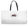 case ih red tractor boy comin' through Weekender Totes