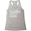 good girls twist bad girls screw Racerback Tank