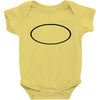 black oval Baby Bodysuit