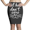 cat hair don't care cute crazy cat Pencil Skirts