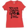 read a book, fool Ladies Fitted T-Shirt
