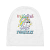 unicorns are born in february cute unicorn Baby Beanies
