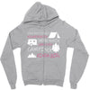 camping kinda girl Zipper Hoodie